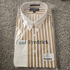 Paul Fredrick Men's Button Down Shirt Size 17-32
